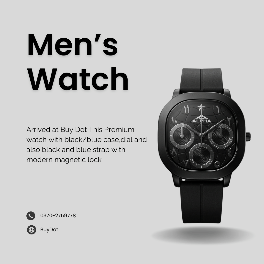 Alph New Stylish Men's watch with Magnetic Mesh Lock