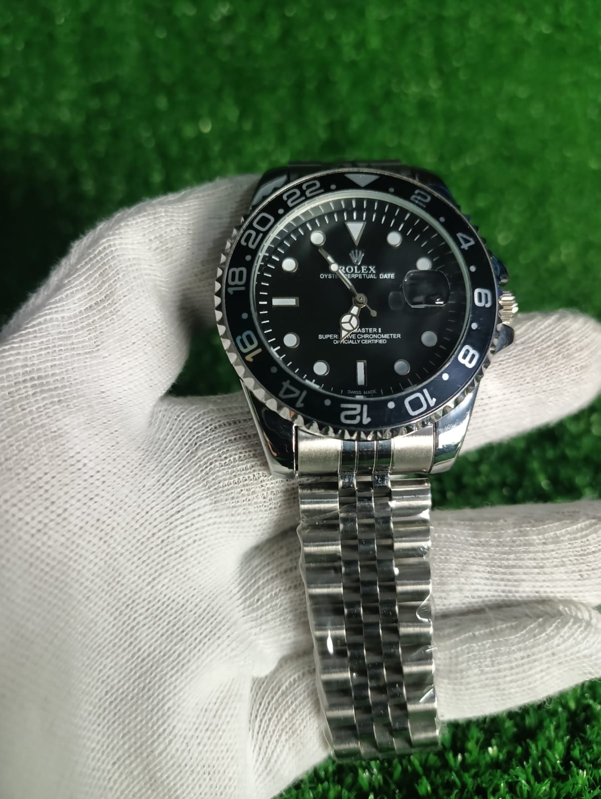 Luxury Rlx Stainless Steel Men’s Watch – Date Display