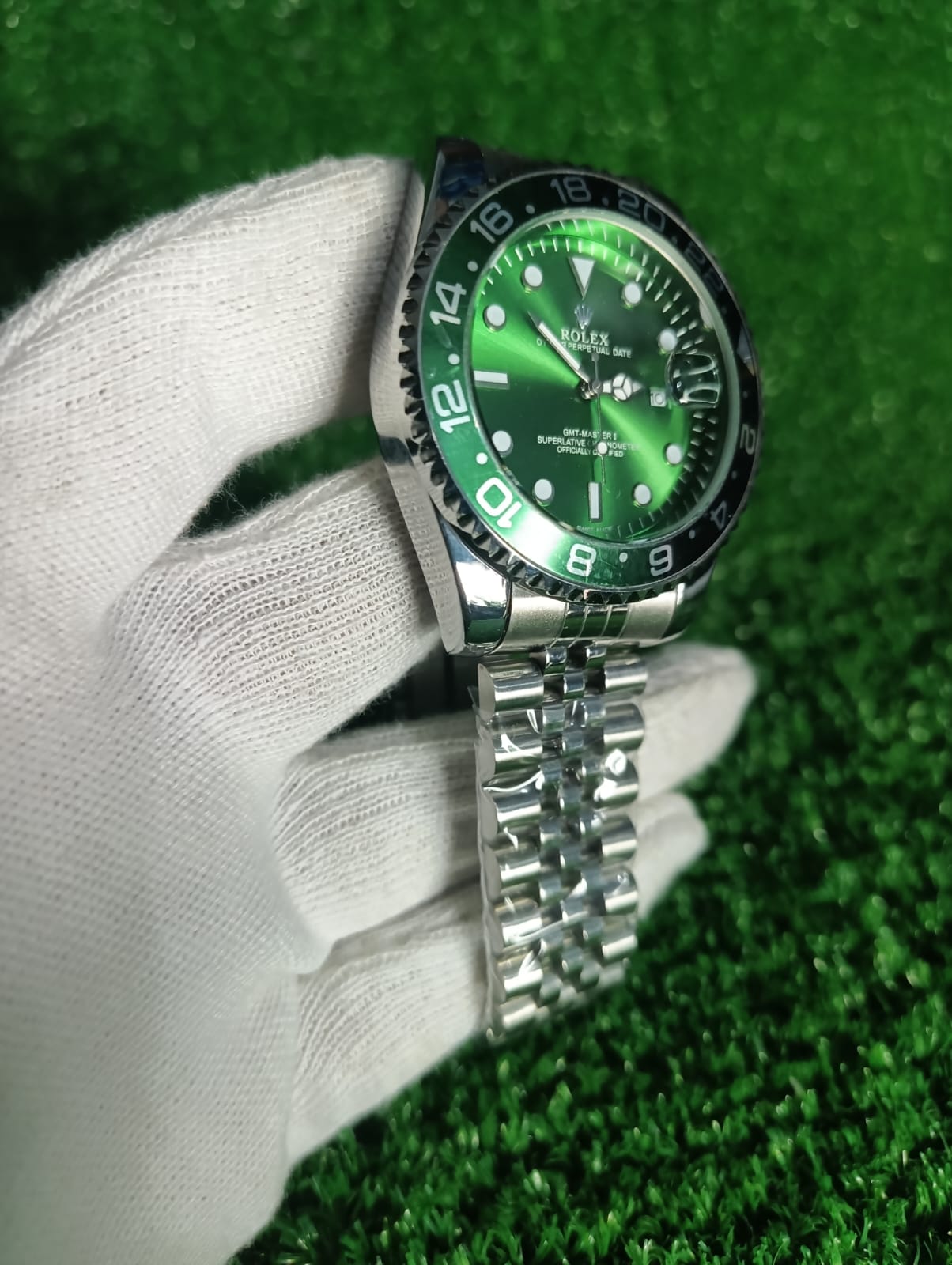 Luxury Rlx Stainless Steel Men’s Watch – Date Display