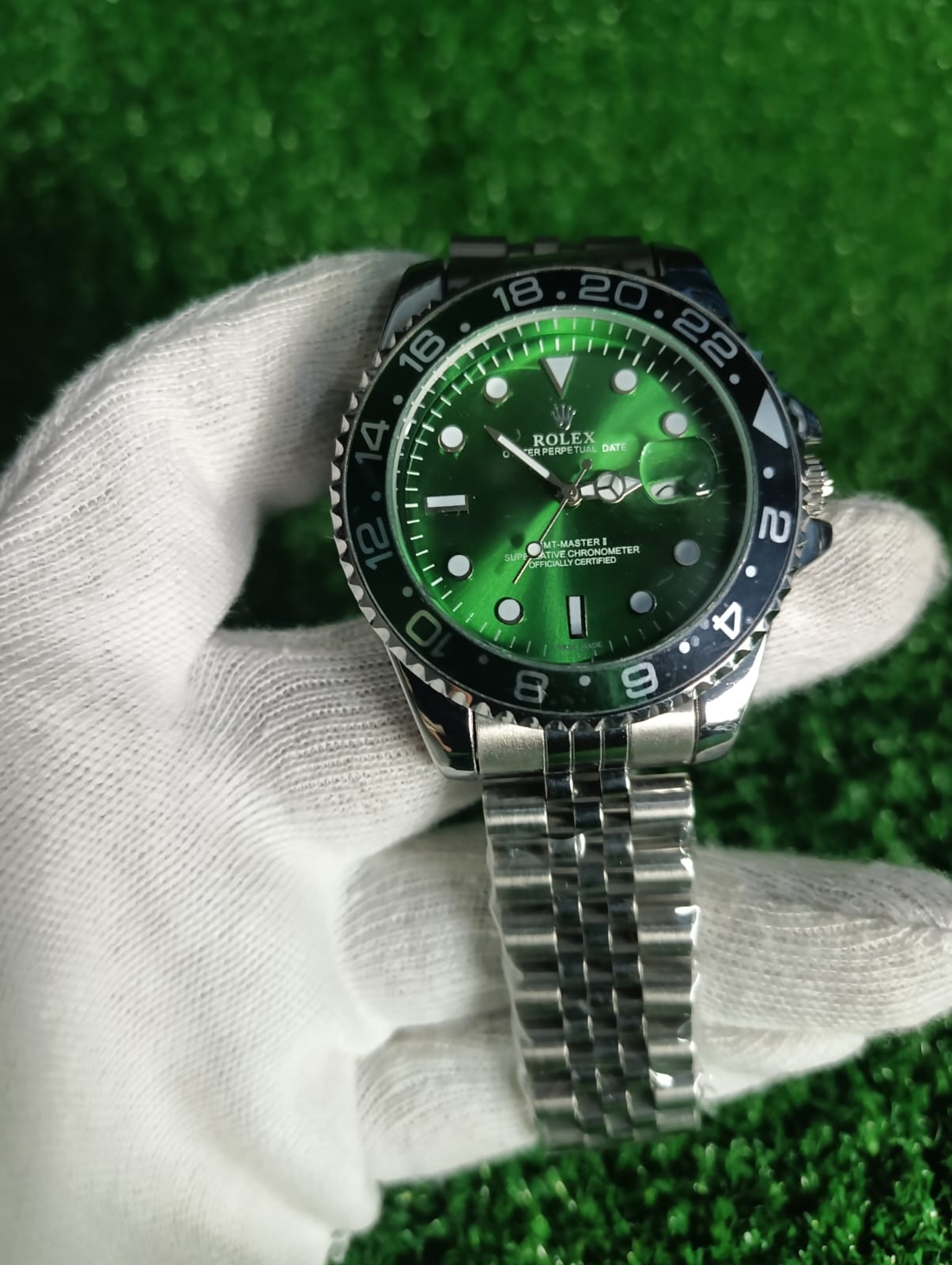 Luxury Rlx Stainless Steel Men’s Watch – Date Display